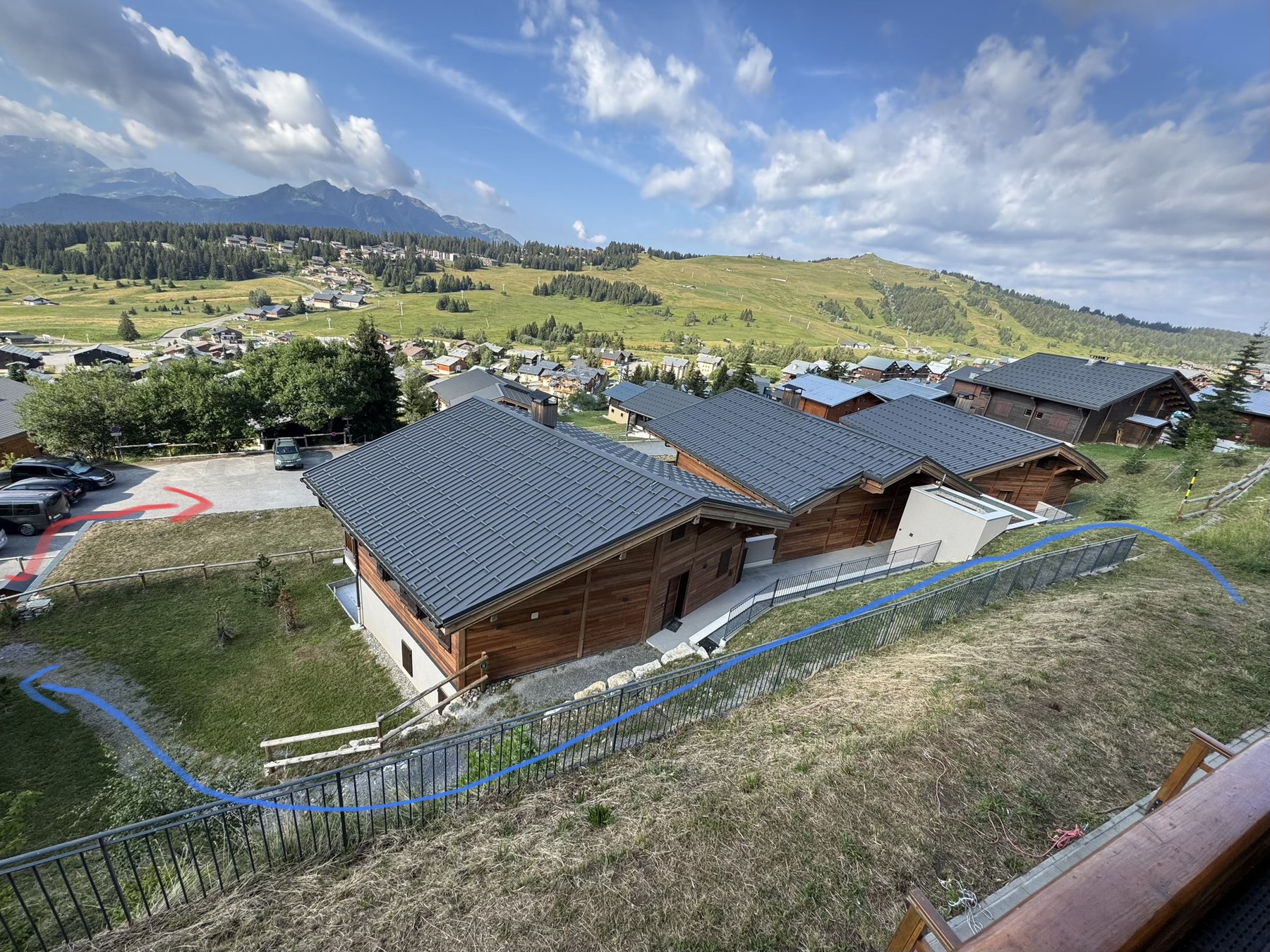 Accès aux pistes et au centre de la station